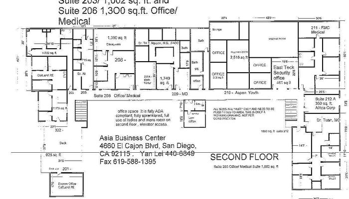 Lab Space for Rent at 4660 El Cajon Blvd. San Diego, CA 92115 - #6