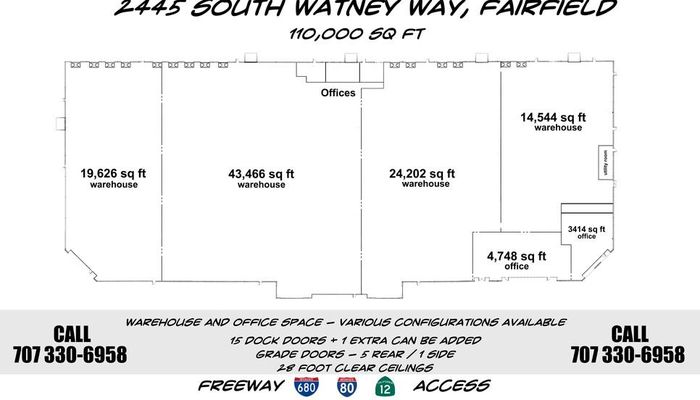 Warehouse Space for Rent at 2445 S Watney Way Fairfield, CA 94533 - #8