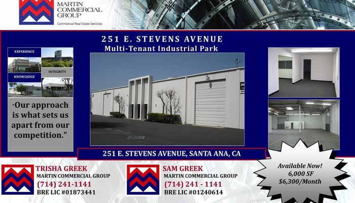 Warehouse Space for Rent at 241-251 E Stevens Ave Santa Ana, CA 92707 - #6