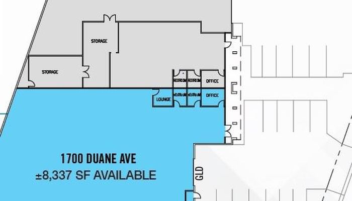 Warehouse Space for Rent at 1700-1704 Duane Ave Santa Clara, CA 95054 - #1