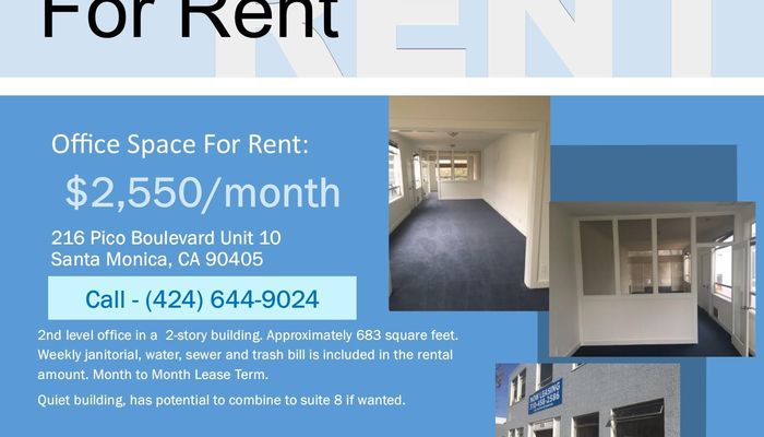 Office Space for Rent at 216 Pico Blvd Santa Monica, CA 90405 - #12