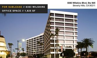 Office Space for Rent located at 8383 Wilshire Blvd Beverly Hills, CA 90211