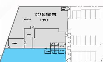 Warehouse Space for Rent located at 1700-1704 Duane Ave Santa Clara, CA 95054