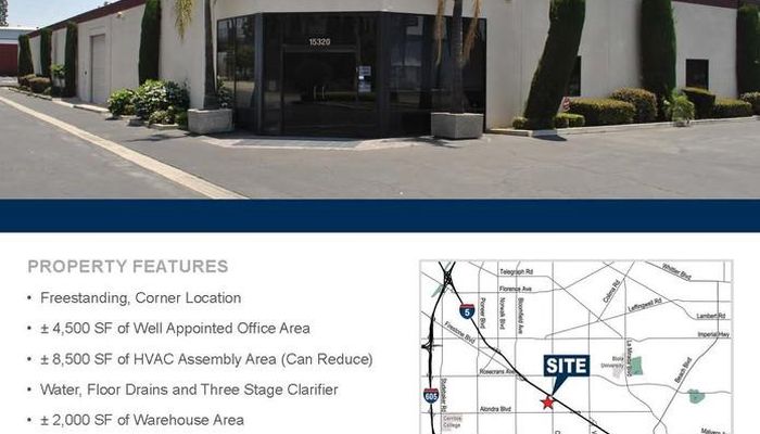 Warehouse Space for Rent at 15320 Cornet Ave Santa Fe Springs, CA 90670 - #1