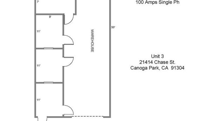 Warehouse Space for Rent at 21414-21416 Chase St Canoga Park, CA 91304 - #3