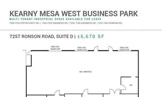 Warehouse Space for Rent located at 7257 Ronson Rd San Diego, CA 92111